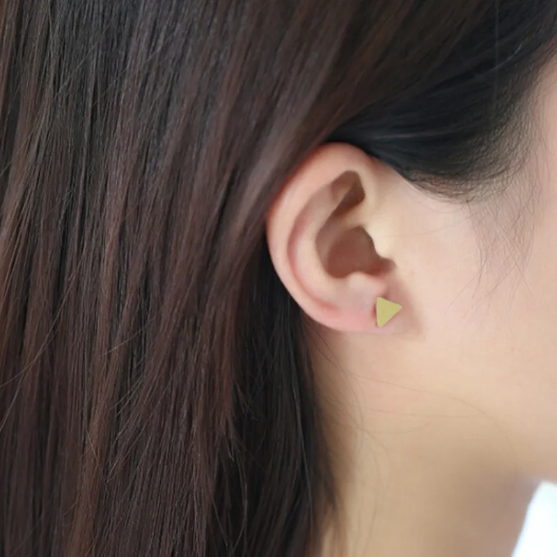 Простые геометрические треугольные Cube Серьги Y310|cube earrings|earrings earringtriangular earrings |