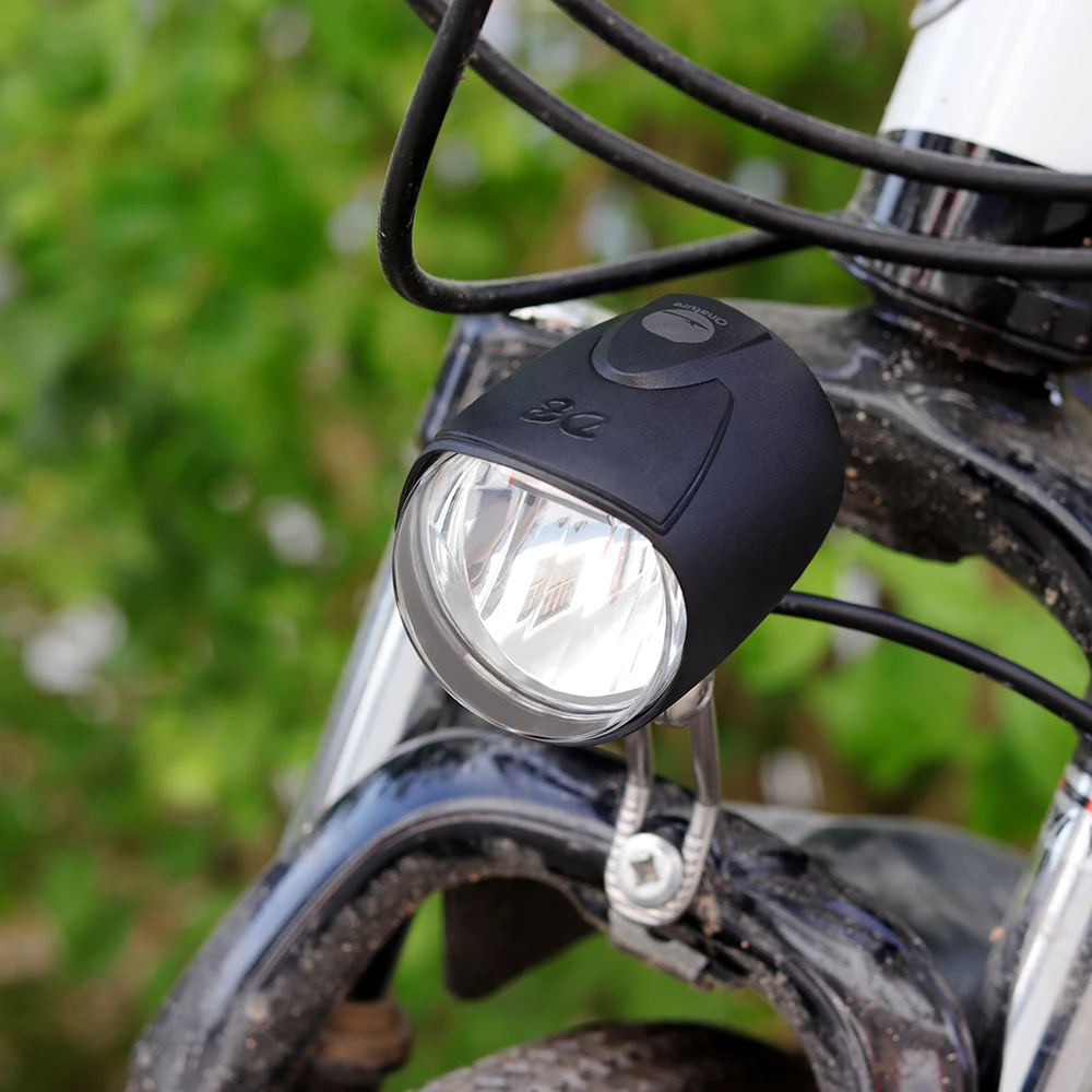 With switch ON/OFF 40 lux dynamo bike light input AC6V meet German