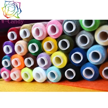 

30pcs High quality polyester sewing threads colorful thread sewing supplies thread machine embroidery industrial wholesale