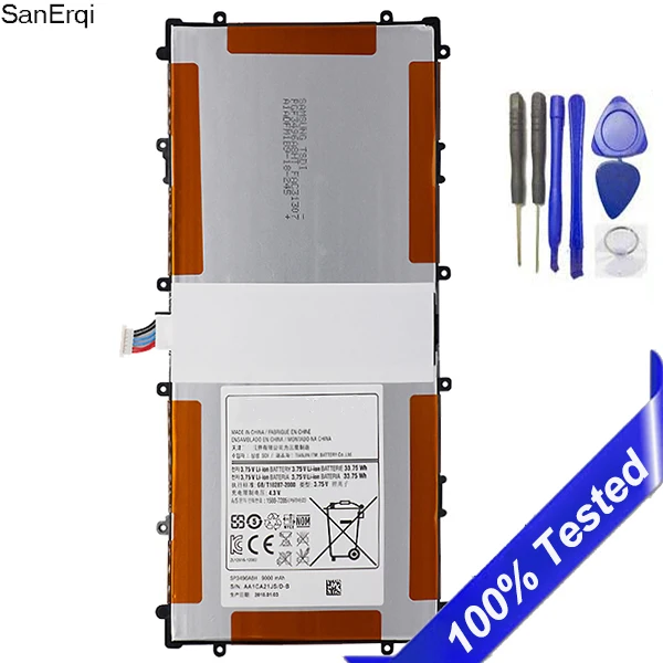 Дешево Для samsung Google Nexus 10 Аккумулятор GT P8110 HA32ARB SP3496A8H Аккумулятор для планшета 9000 мАч SanErqi