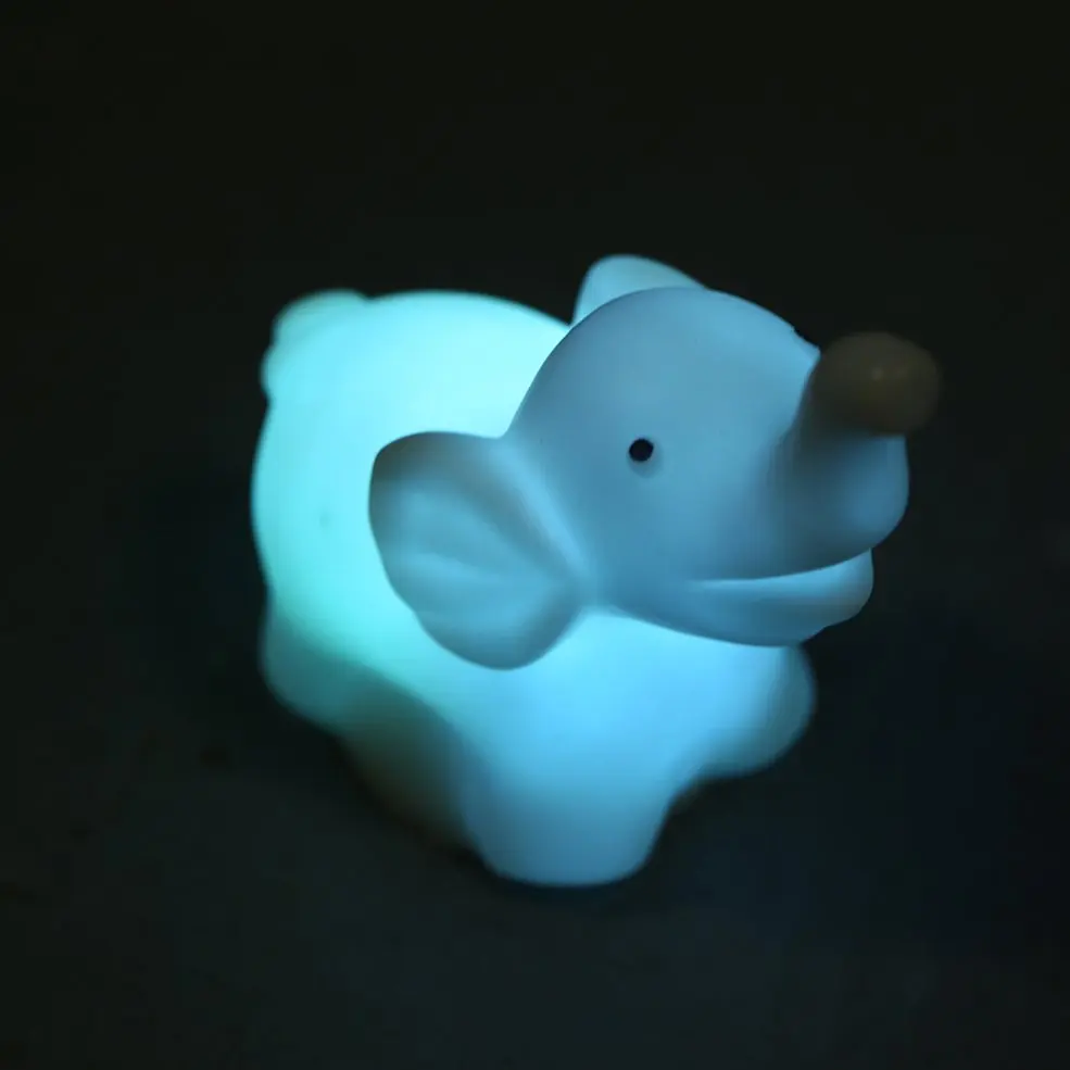 

2 pcs 7 Color Changing Animals LED Night Light Lamp with Battery Party Decor Random Color