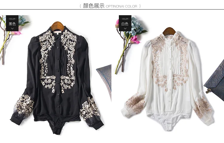 Floral Embroidered Silk Blouse (5)