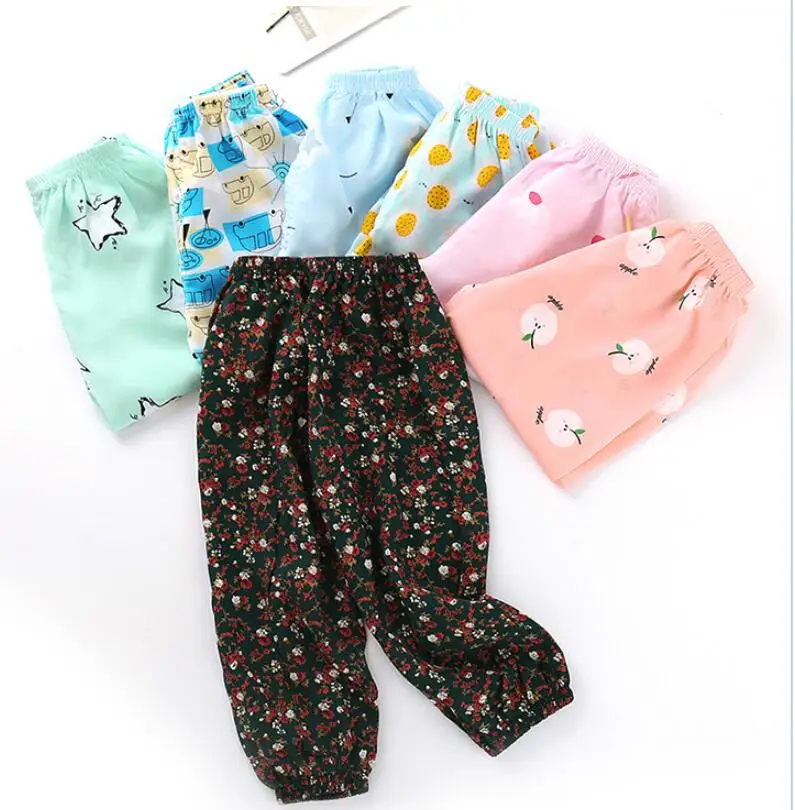 

New Summer Fashion Children pants boys girls loose pants harem loose pants kids trousers cotton thin section