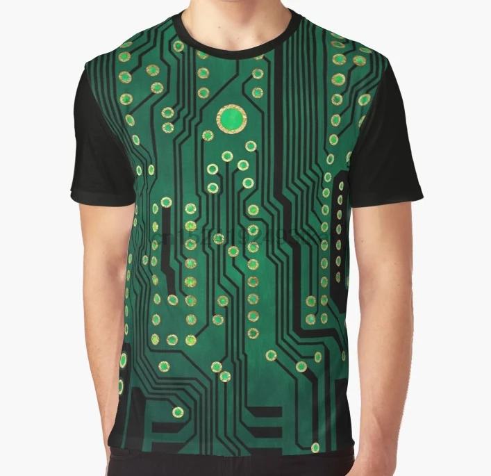 

All Over Print T Shirt Men Funny tshirt PCB Version 2 Graphic Women T-Shirt