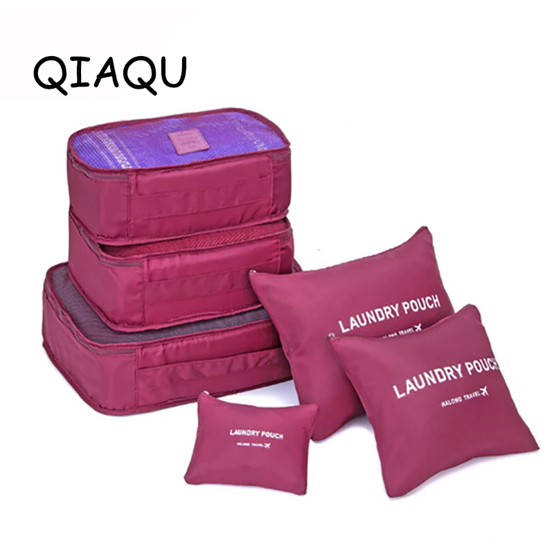 QIAQU 6 قطعة/المجموعة عالية الجودة أكسفورد القماش السفر شبكة حقيبة في حقيبة الأمتعة المنظم السفر أكياس الملابس ترتيب إكسسوارات السفر QIAQU 6 قطعة/المجموعة عالية الجودة أكسفورد القماش السفر شبكة حقيبة في حقيبة الأمتعة المنظم السفر أكياس الملابس ترتيب إكسسوارات السفر