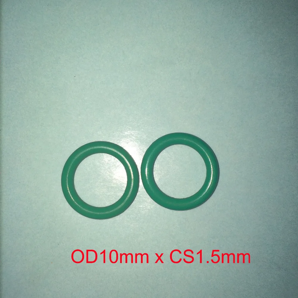 

OD10mm*CS1.5mm green viton rubber o ring gasket seal free freight