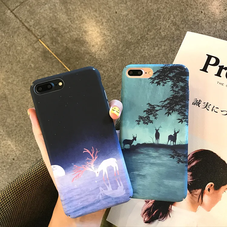 Модный художественный чехол для iphone 7 7Puls 8 Puls жесткий матовый 6s 6 capa | Мобильные