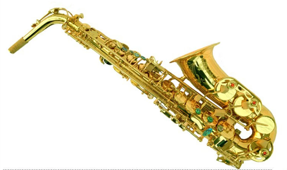 

Best Selling French Henri Selmer Paris Alto Saxophone 802 E Flat Electrophoresis Gold Saxe Top Musical And mouthpiece