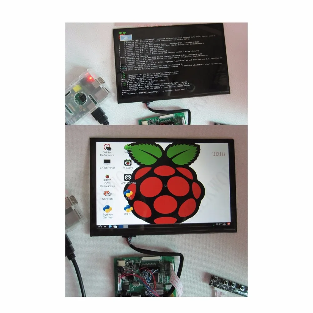 10 дюймов 10,1 дюймов ips ЖК-экран монитор(1280x800)+ плата привода для Raspberry Pi 3 Model B Plus/pcdu/ Cubieboard