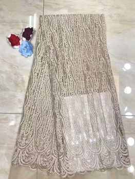 

Beautifical Orange African Lace Fabrics Latest Bridal Chiffon Net Lace Fabric For Wedding 3D French Lace Fabric Z127