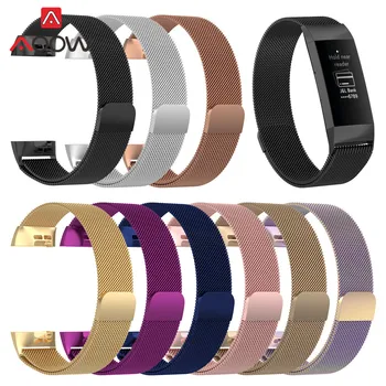 

Milanese Loop Magnetic Band for Fitbit charge 3 Fitness Activity Tracker Stainless Steel Replacement Bracelet Strap for charge3