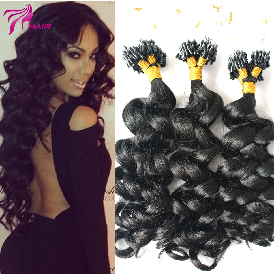 Micro Loop Ring Hair Extensions Loose Wave Micro Loop Human Hair extensions 1g/Strands Brazilian Micro Loop Ring Hair Extensions Loose Wave Micro Loop Human Hair extensions 1g/Strands Brazilian