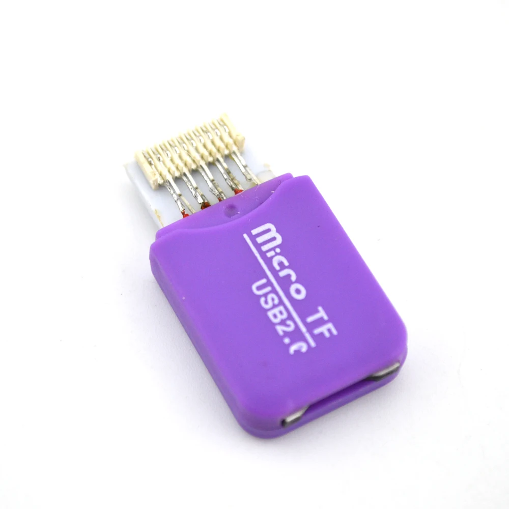 Высокого качества гладить разъем SD TF адаптер Card Reader преобразователь с дисков