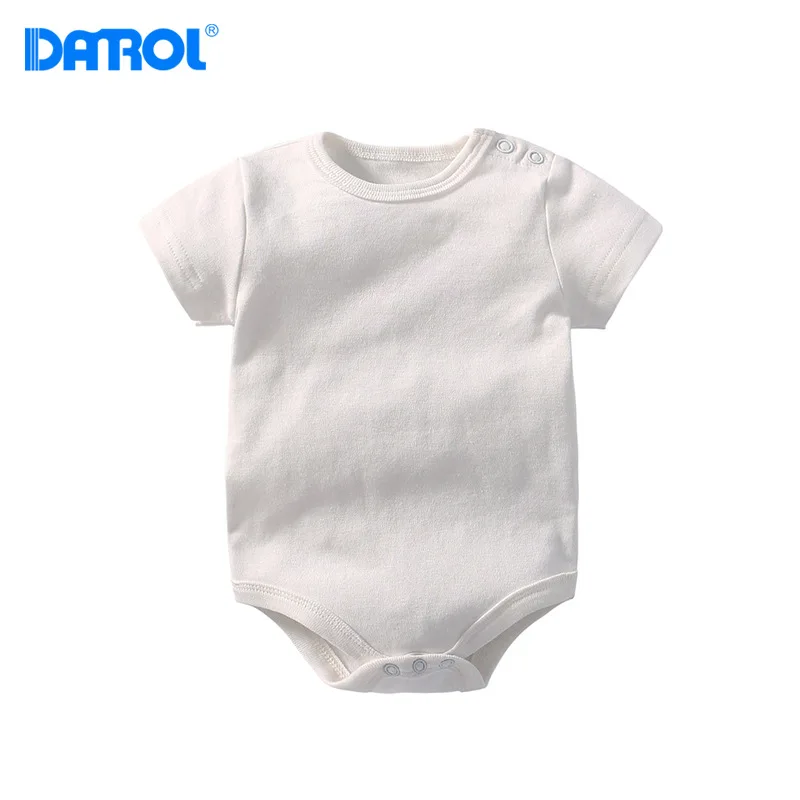 DANROL Summer Baby Cotton bodysuits Infant Soft Short Sleeve Clothing