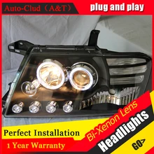 Car Styling Head Lamp for Mitsubishi Pajero headlights Pajero V73 led headlight turn signal drl H7 hid Bi-Xenon Lens low beam