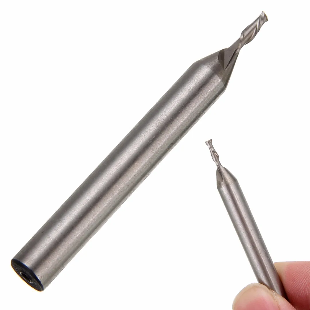 

1pc High Quality CNC 2 Flutes End Mill Cutter Drill Bit Mayitr HSS Straight Shank Milling Tools 2*6*7*51mm