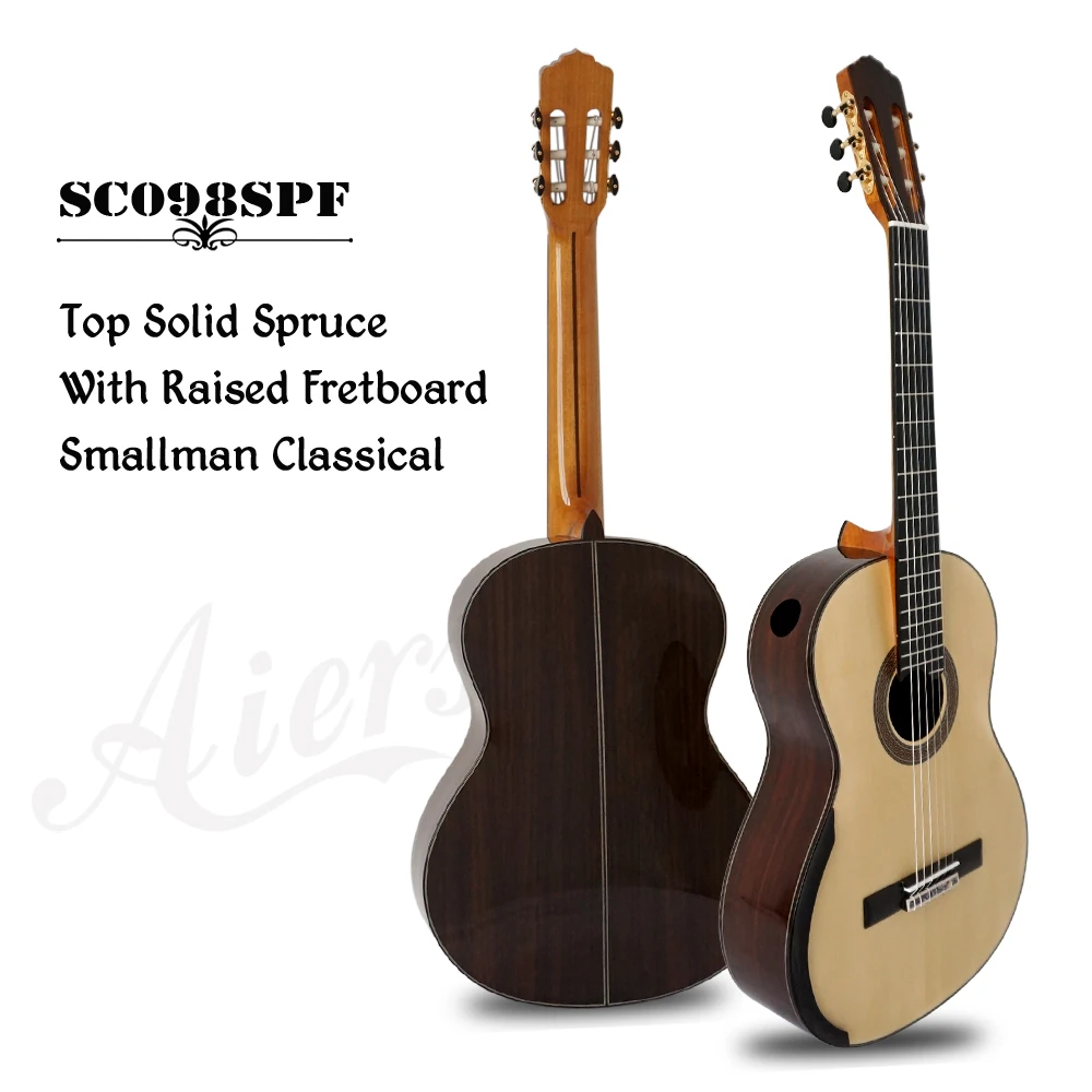 Aiersi бренд ручной работы приподнятый гриф и одиночный Smallman Классическая гитара чехол SC098SPF