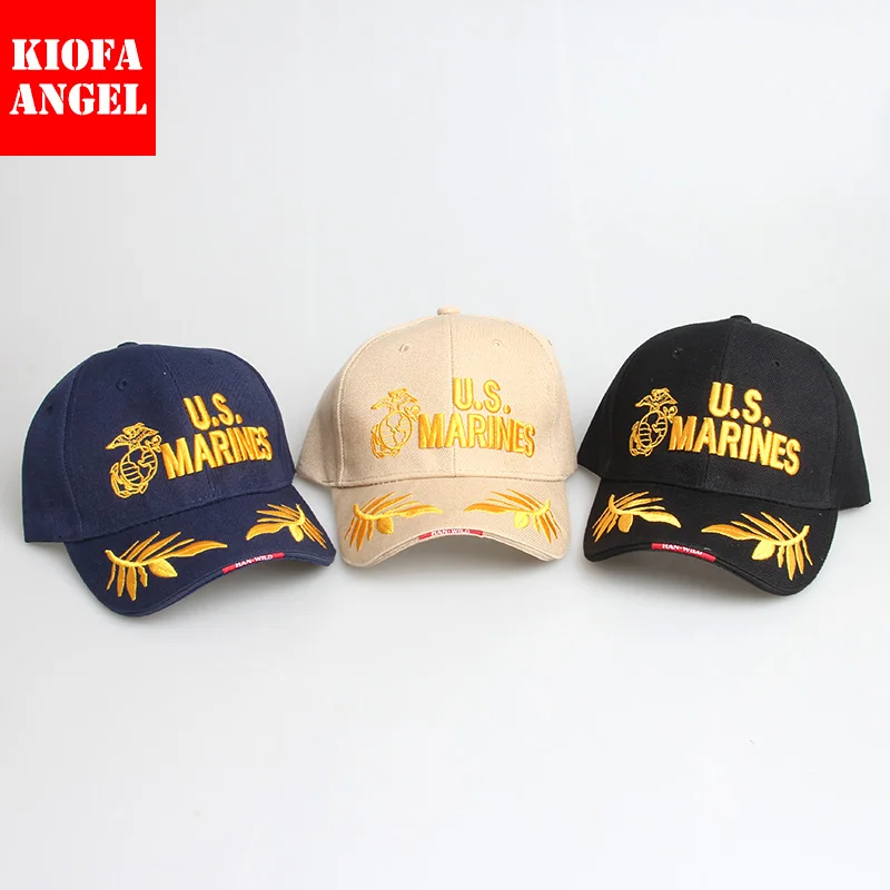 

2017 Tactical US Marines Cap Mens Baseball Cap US Army Hat Snapback Caps For Outdoor Adjustable Navy Seal Casquette Tactical Cap