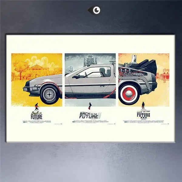 

Free Shipping Back To The Future 1 2 3 Car Movie Classic Wall Pictures Poster Print Painting On Canvas