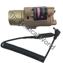 M6 тактический фонарь оружие красный лазер Optronics-точность LED желтый свет с хвостом коммутатора для 20 мм железнодорожных прицел охота