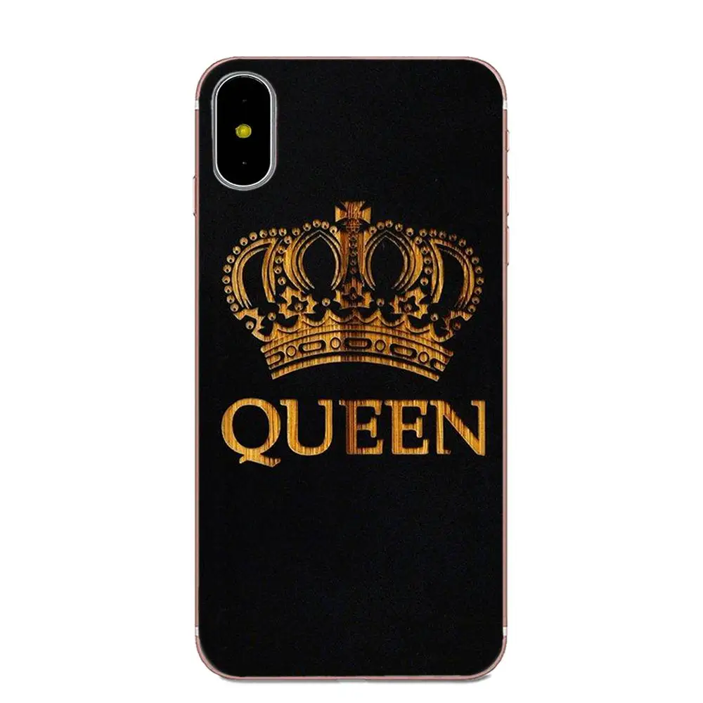 King Queen 01 брендовая пара для Galaxy J1 J2 J3 J330 J4 J5 J6 J7 J730 J8 2015 2016 2017 2018 mini Pro сумки из ТПУ