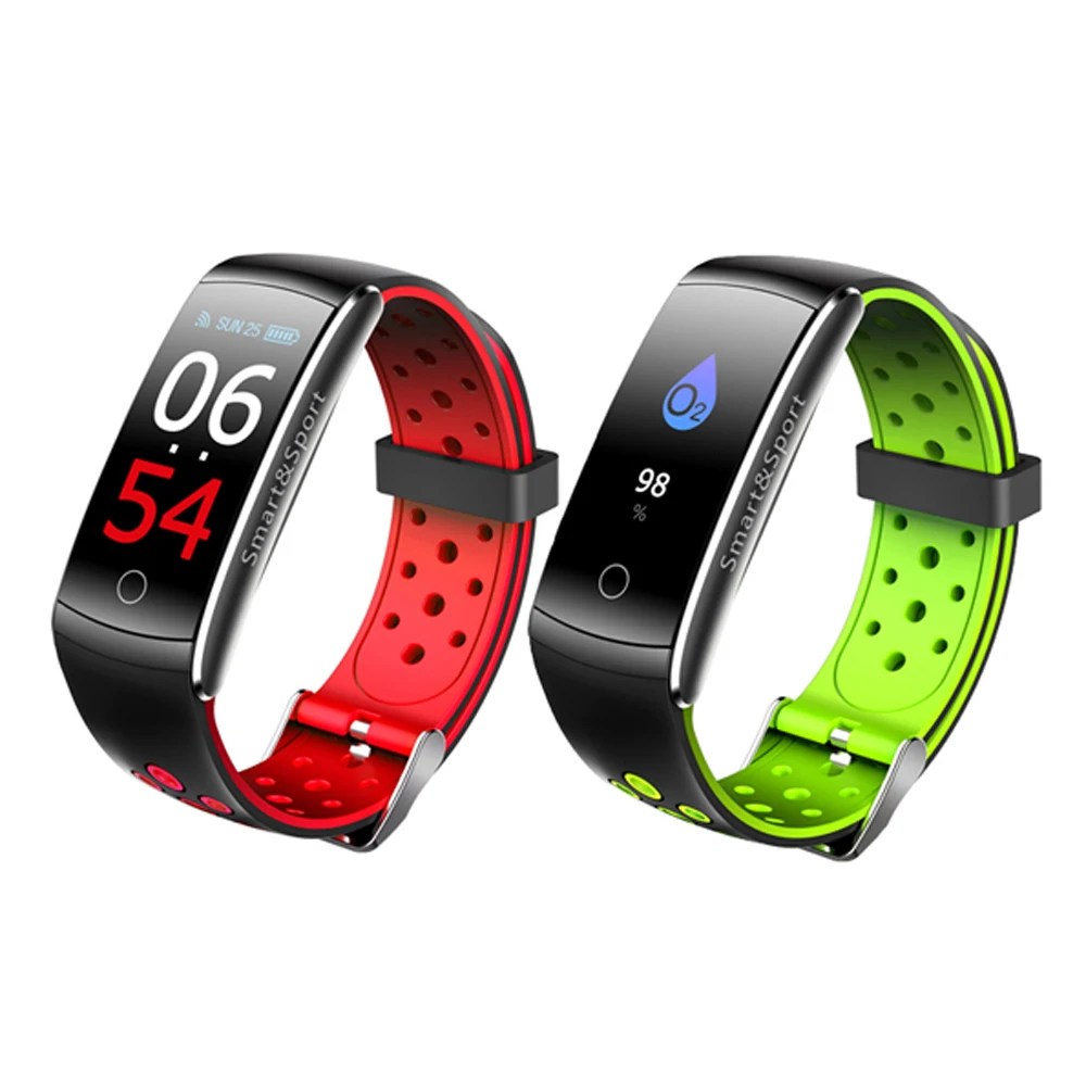 

Q8S Smart Bracelet Sports Fitness Tracker Blood Pressure Sleep Monitor for Men Women Color Screen Waterproof Smart Wristband