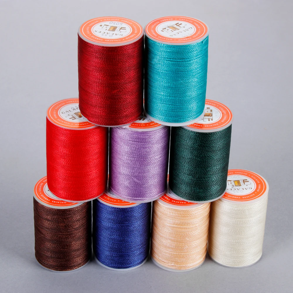 

120Meters 0.55mm Waxed Thread String For Leather Sewing String Thread Cord For DIY Crafts Handicraft Tool Hand Stitching