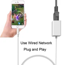 1 м 100 Мбит/с Кабель-адаптер Ethernet для RJ45 Ethernet LAN проводной сетевой кабель для IPhone 11 Pro Max X XR 5 5S 6 6s 7 8 plus iOS