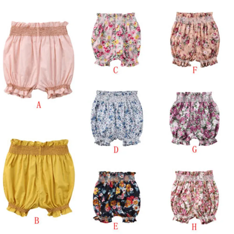 Newborn Baby Girl Floral Harem Short Pants 2018 Summer Kids Girls