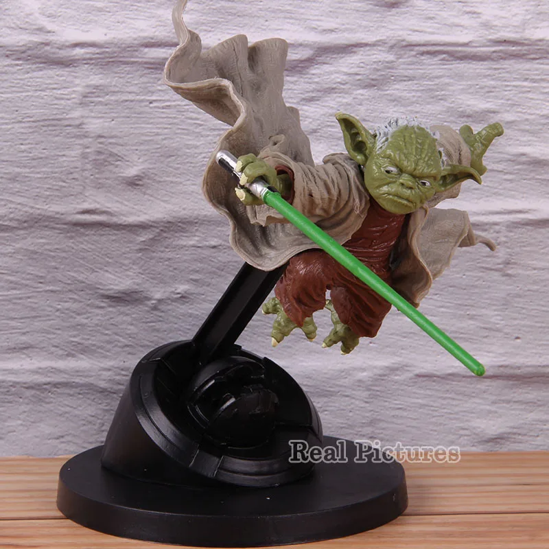 

Star Wars Yoda masters Fighting Ver. Action Model Toy Star Wars PVC Movie Collectible Figure Master star wars masters17cm