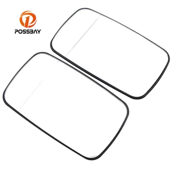 

POSSBAY Car Acceossories Heated Mirror Replacement White Glass Fit for BMW 3-Series E46 4 Door 1998-2006