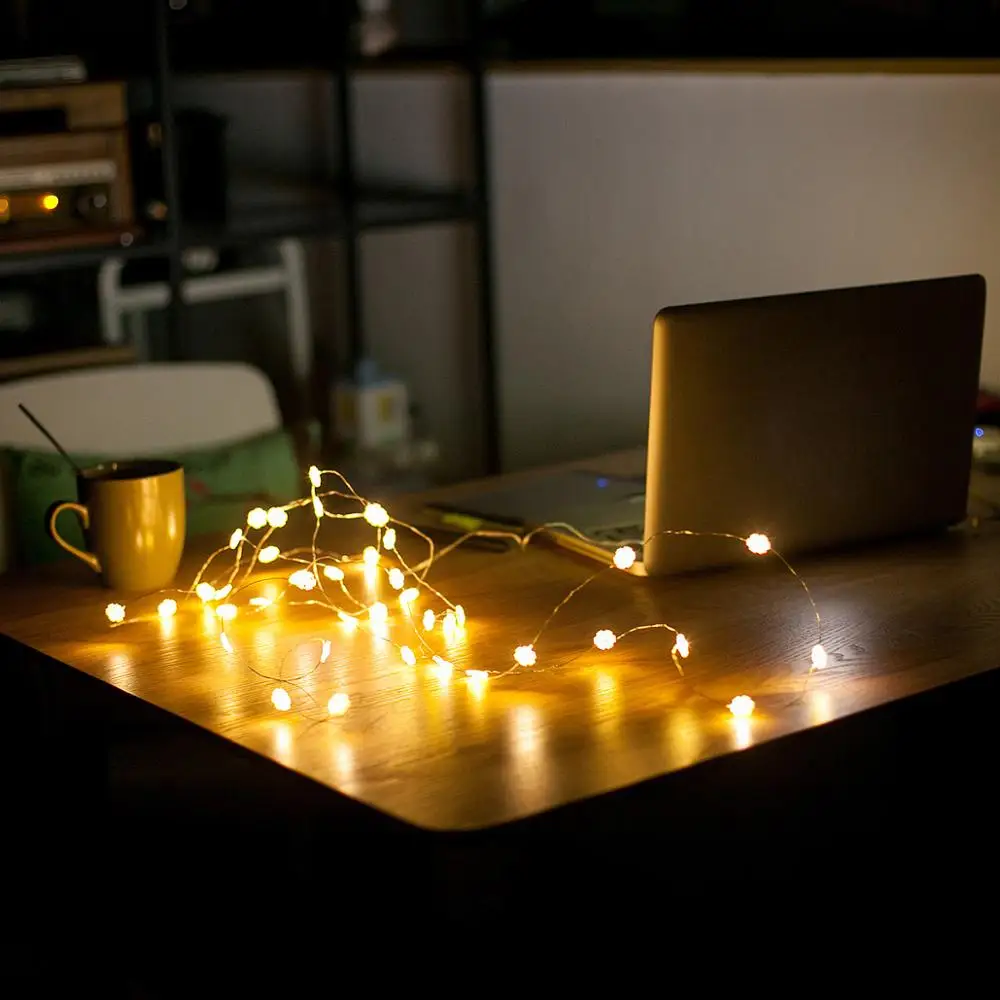

1M 2M 3M 5M 10M USB LED String lights Christmas tree Fairy lamp for home Holiday Wedding Party Decorative lighting