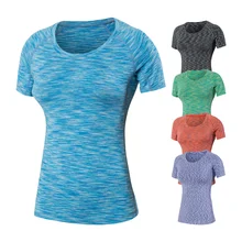COLORFUL SERIES Women Yoga Shirts Sport Jersey Fitness Short Sleeve T Shirt Gym Running Women’s Quick Dry Tees Female Top