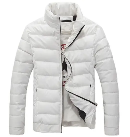 Fashion Men's Clothing Slim PU Coats Jackets Overcoat man Outwear Winter Warm male Parkas Artifical Cotton COAT-283180