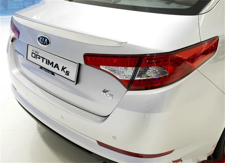 Для спойлер Optima 2011-2013 Kia Optima K5 спойлер DKWDK ABS пластик Материал заднего крыла Цвет задний спойлер