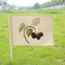 250 шт Мешковина для сада флаг 1" Wx18" H DIY Liene Yard декоративные флаги висячие дома на заказ Печать Декоративная Растяжка рекламные флаги