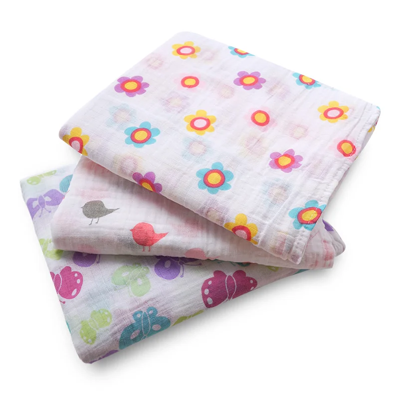 Muslinlife европейский модный стиль детское одеяло для ребенка Мягкое хлопковое легкое теплое одеяло цветочное детское одеяло с принтом