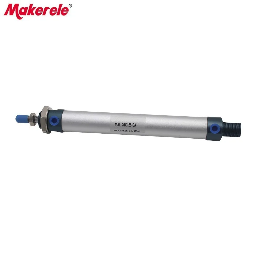 

Mini 20 Bore 125 Stroke Pneumatic Air Cylinders Double Acting Cylinder Fishtailing Shape Cylinders MAL20-125-CA