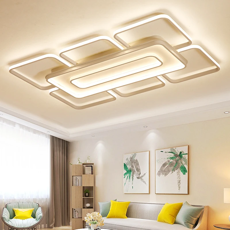 

Modern Led Ceiling Light with Remote Control Square Ceiling Lamp for Living Dining Room Bedroom Kitchen Home Lighting Fixtures