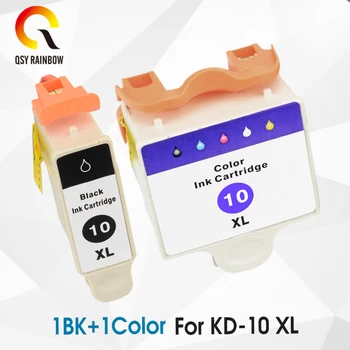 

1set Compitalbe for Kodak 10BK 10C Ink Cartridge For Kodak ESP 3/5/7/9/3250/3200/5200/5210/5250/6150/7200/7250/9250 Printer