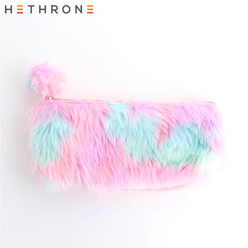 Плюшевый чехол-карандаш Hethrone s, чехол-ручка, милый чехол-карандаш estuche escolar kawaii, чехол для канцелярских принадлежностей, школьная сумка, astuccio, сумка-карандаш - Цвет: A
