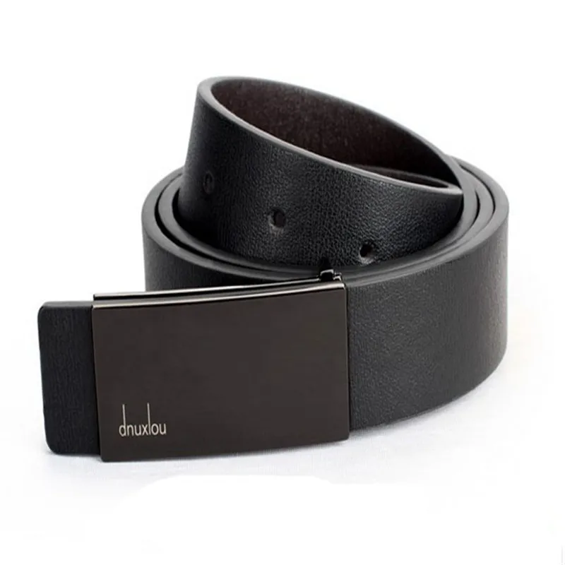 New Mens Automatic Buckle Leather Formal Waist Strap Belts Buckle Belt