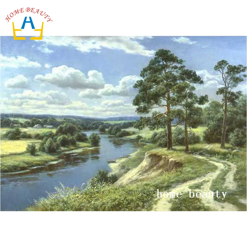 

Diamond painting cross stitch needlework 5d diamond embroidery full drill canvas paintings for kitchen decor landscape AC006