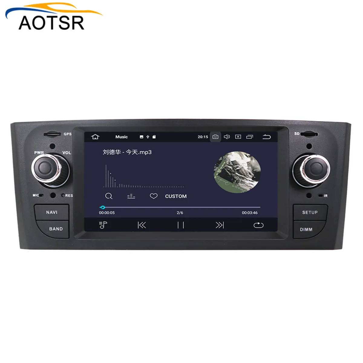 Discount Octa Core IPS Android 9.0 GPS Navigation Stereo Car DVD Multimedia for Fiat Grande Punto Linea 2007-2012 with Radio audio stereo 4