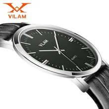 VILAM 2016 Montre-Bracelet Hommes Montres Top Marque De Luxe Célèbre Mâle Horloge Quartz Montre Hodinky Relog Quartz-montre Relogio Masculino