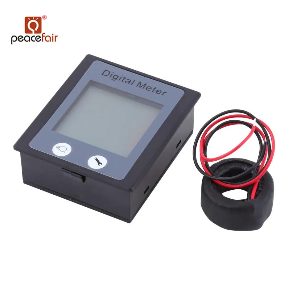 

Peacefair 80-260V AC 100A Digital Monitoring Multimeter Ammeter Voltmeter Power Energy Tester With CT Multi-function Tester