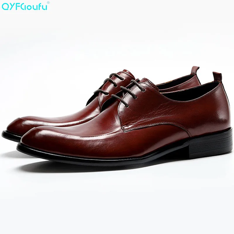De Punta Oxford Vestir Cuero Para Hombre Negro Vino Oficina Rojo vino Alta Vaca Qyfcioufu Encaje Tinto Zapatos Negro La Formal Calidad Genuino qXdwXOgx