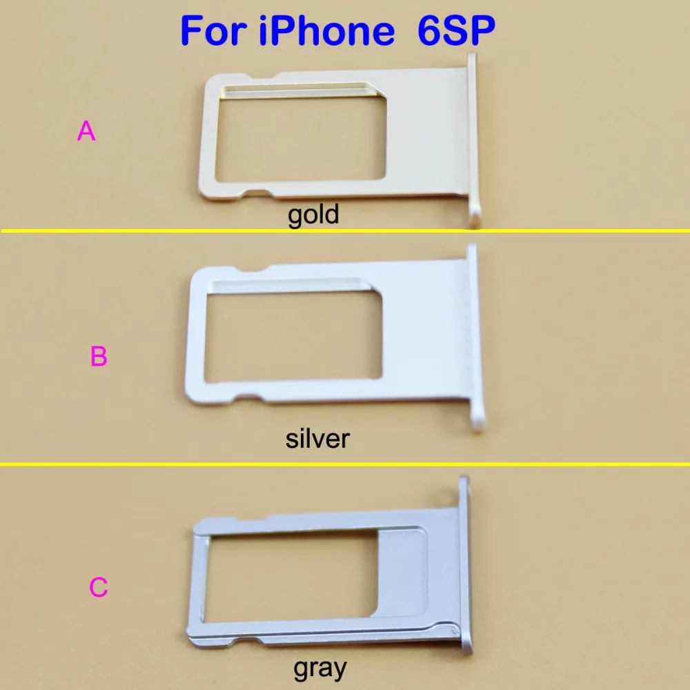 YuXi новый запасной лоток для sim карты iPhone 6SP лучшее качество со слотом сим цвета