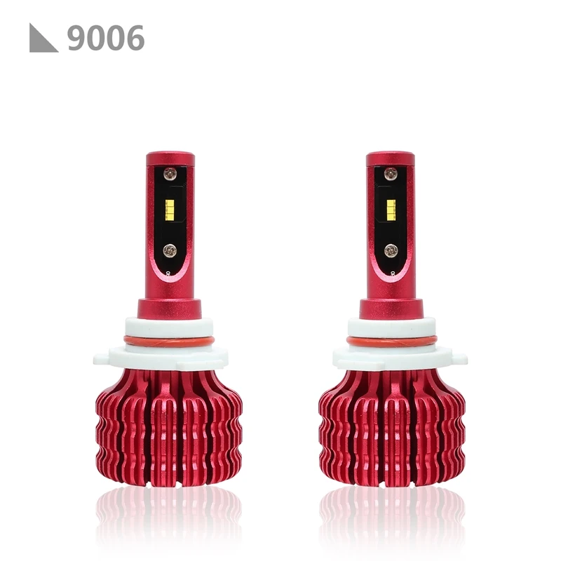 

9006 X9 2Pcs Car LED Headlight Bulbs 6000K 36W 1800LM LED Headlamp Fog Light red
