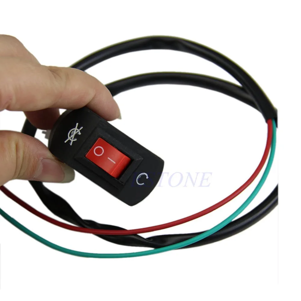 Universal Handlebar Motorcycle Kill Brake Switch ON OFF Button Bullet